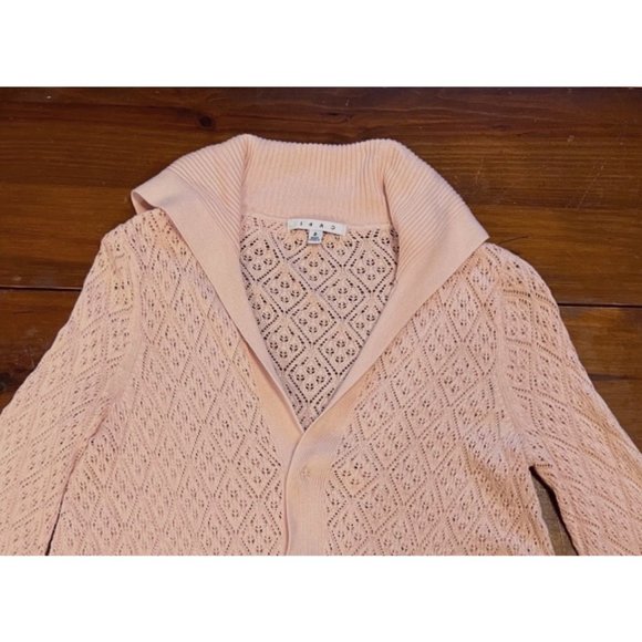 Cabo women’s pink snap front lightweight cardigan size small - Picture 2 of 8